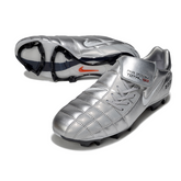 Botas de fútbol Nike Air Zoom Total 90 III FG plateadas